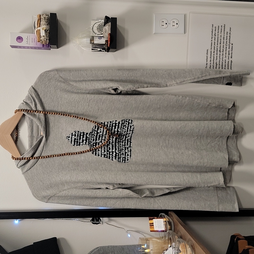 Is Gray Buddhaful thermal hoodie